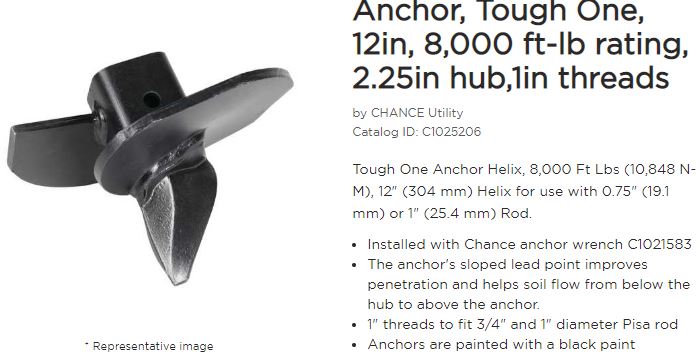 Anchor Helix 12in Small